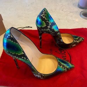 Christian Loubitine snakeskin So Kate